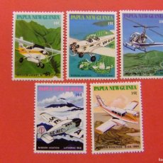 Sellos: 52 PAPUA NEW GUINEA PAPOUASIE ET NOUVELLE - GUINÉE 1981 AVIONES EN MISIONES YVERT 412 / 16 MNH