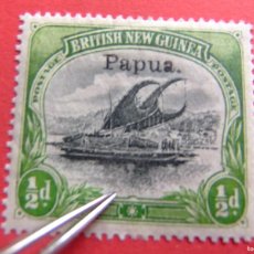 Sellos: 52 PAPUA BRITISH NEW GUINEA 1907 / LAKATOI EN EL RIO MAMBARA YVERT 17 MH