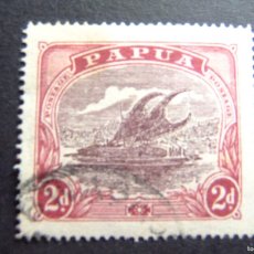 Sellos: 52 PAPUA NEW GUINEA PAPOUSIE 1916-31 / LAKATOI EN EL RIO MAMBARA YVERT 60 FU