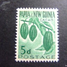 Sellos: 52 PAPUA NEW GUINEA / PAPOUASIE / NUEVA GUINEA / 1958 - 64 PLANTA DE CACAO YVERT 22 MH