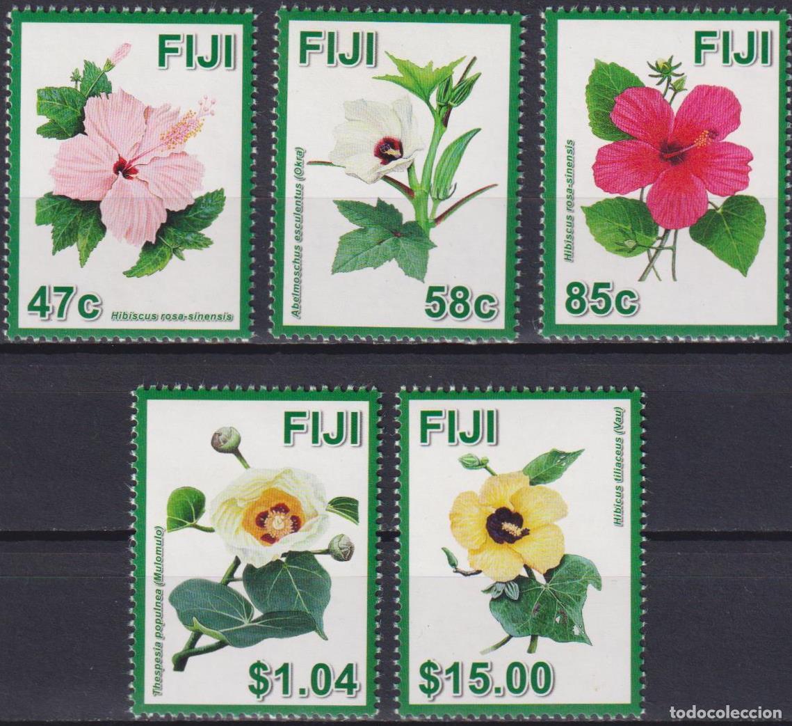 Sellos: Fiyi 2016 flores MNH - Foto 1