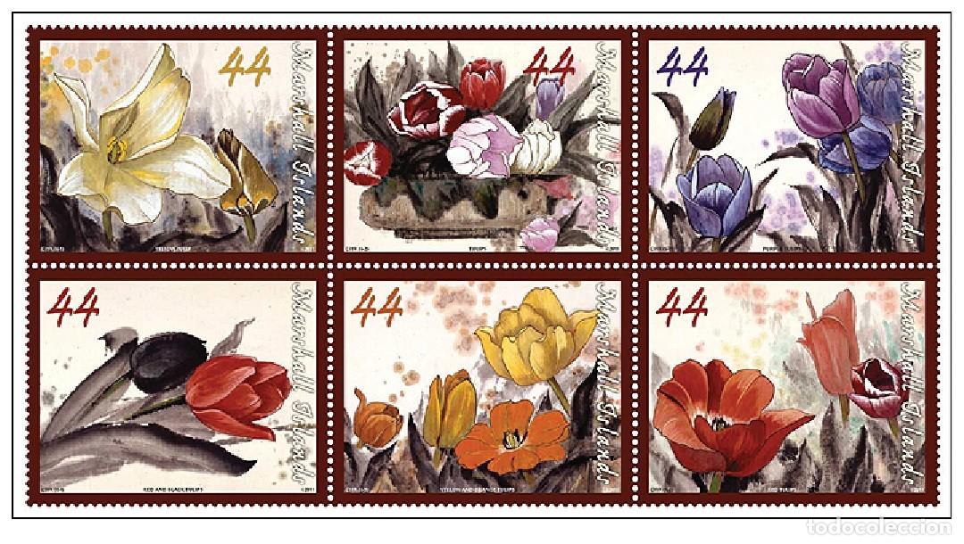 Sellos: Marshall Islands 2011 - Flowers mnh** - Foto 1