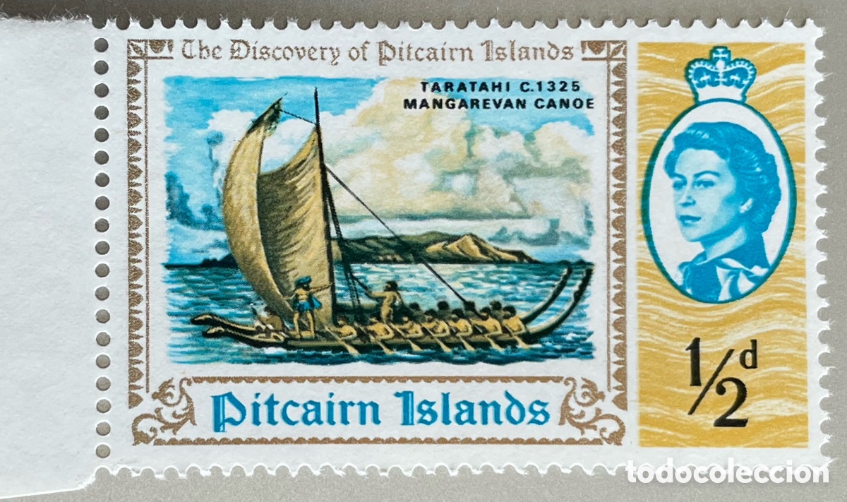 Sellos: Pitcairn Islas. Descubrimiento isla. 1967