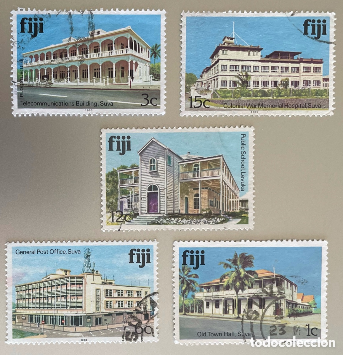 Sellos: Fiji. Arquitectura. Edificios. 1979 - Foto 1