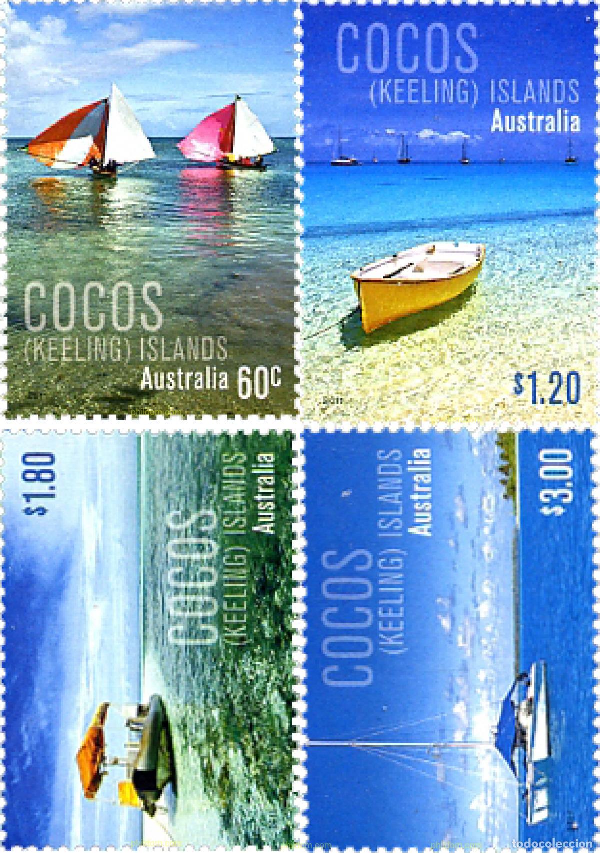 Sellos: 259005 MNH COCOS Islas 2011 BARCOS - Foto 1