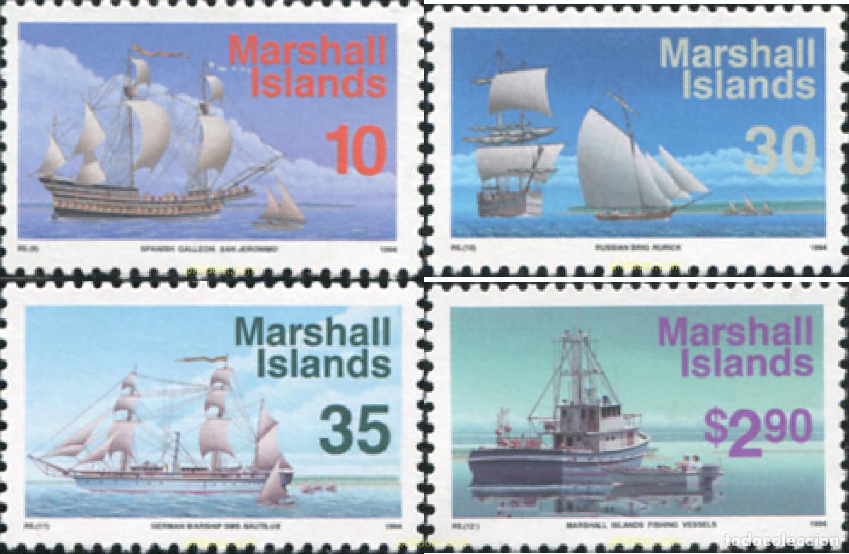 Sellos: 342319 MNH MARSHALL Islas 1994 BARCOS - Foto 1