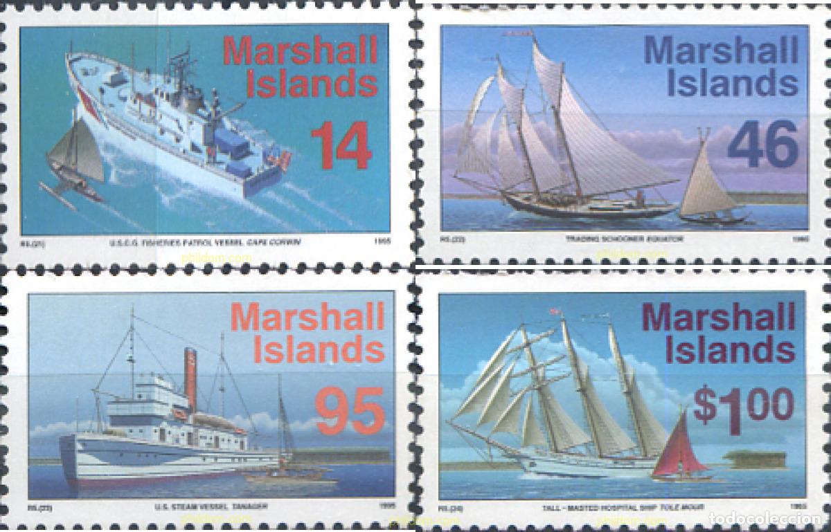 Sellos: 342337 MNH MARSHALL Islas 1995 BARCOS - Foto 1