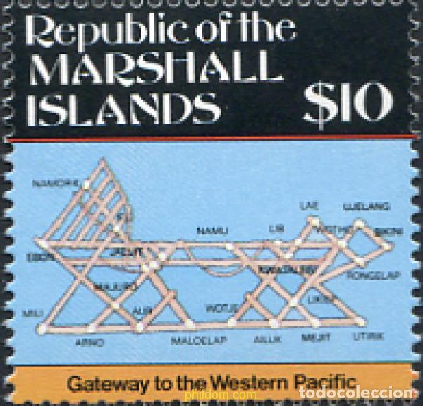 Sellos: 342523 MNH MARSHALL Islas 1987 MAPA - Foto 1