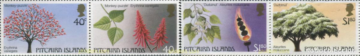 Sellos: 352461 MNH PITCAIRN Islas 1987 FLORA - Foto 1