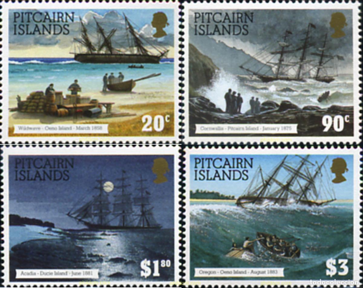 Sellos: 352486 MNH PITCAIRN Islas 1994 BARCOS - Foto 1