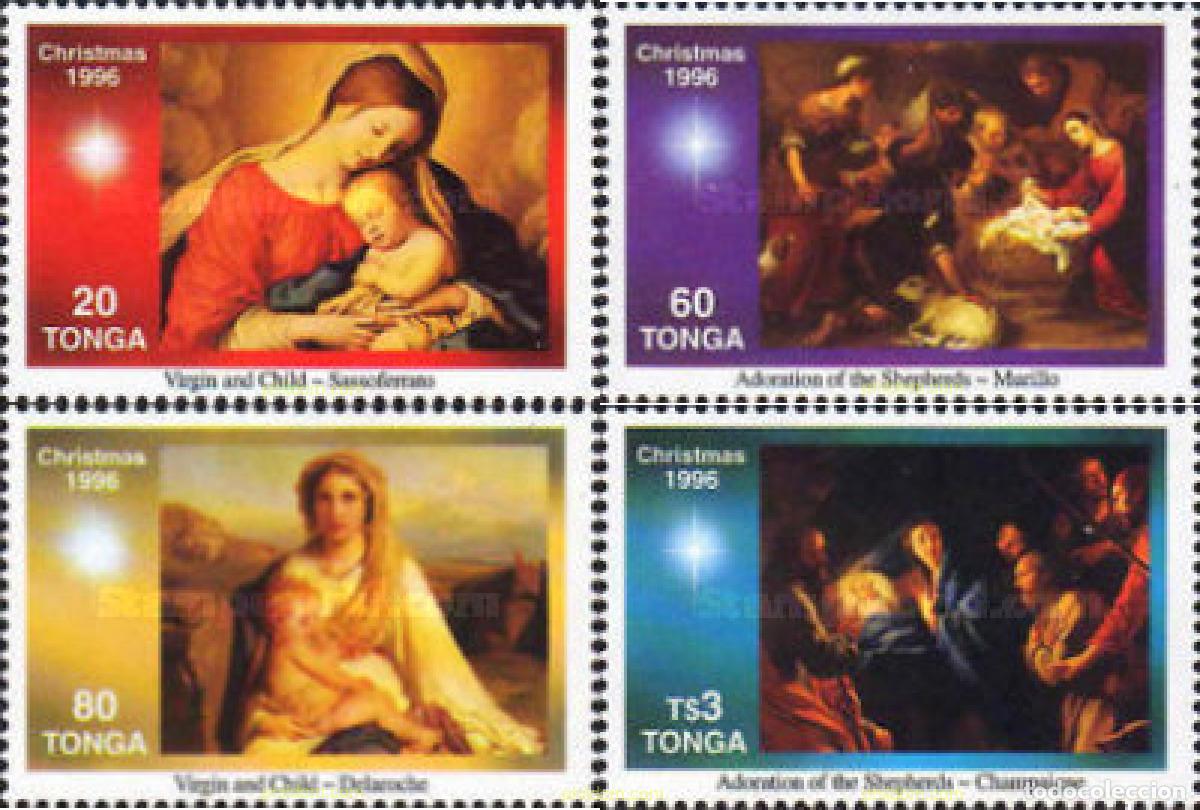 Sellos: 365865 MNH TONGA 1996 NAVIDAD - Foto 1