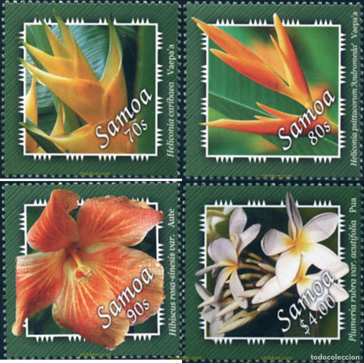 Sellos: 159353 MNH SAMOA 2004 FLORES - Foto 1