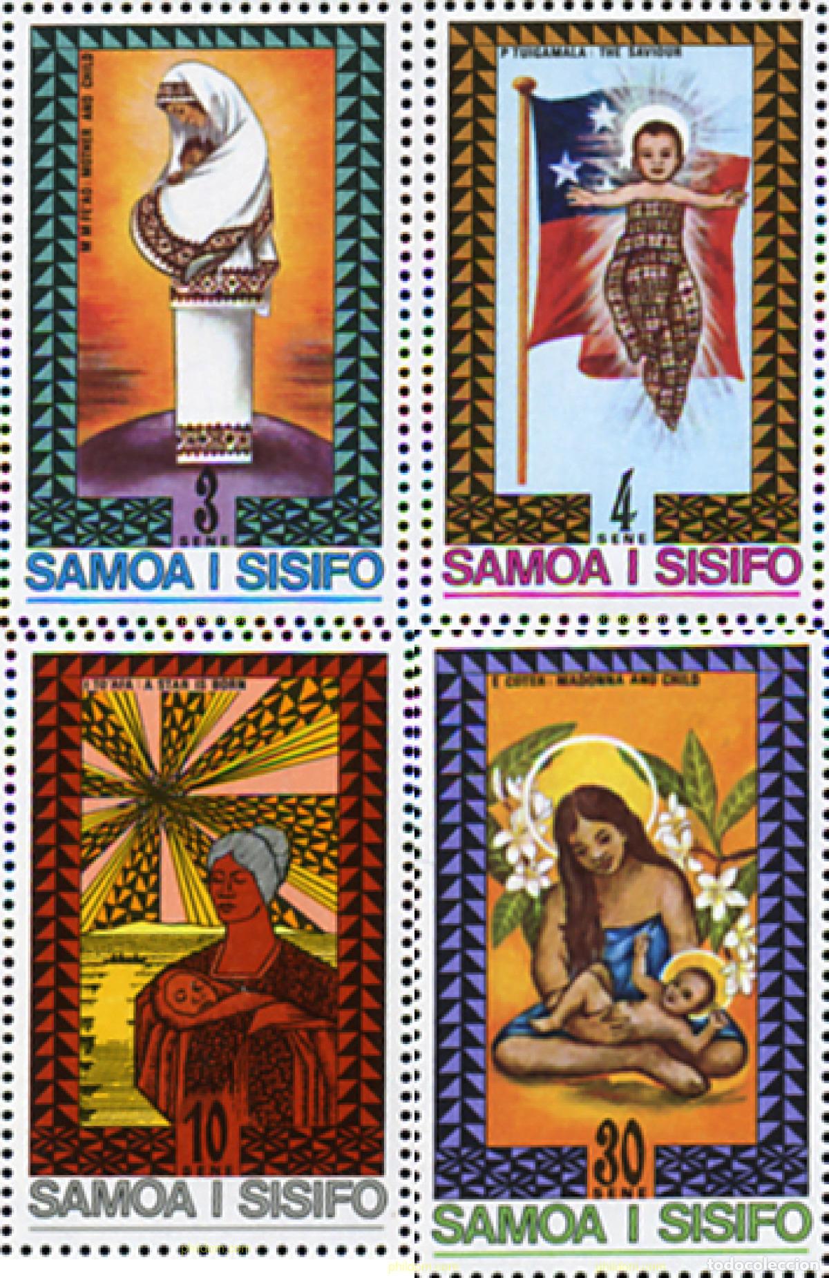 Sellos: 169751 MNH SAMOA 1975 NAVIDAD - Foto 1