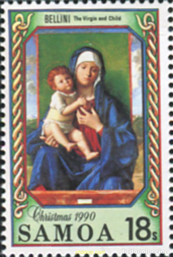 Sellos: 689456 MNH SAMOA 1990 NAVIDAD - Foto 1
