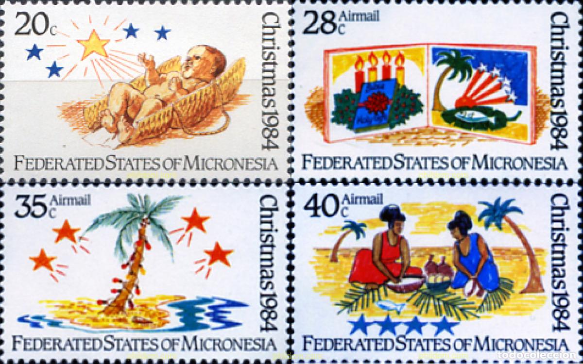 Sellos: 226883 MNH MICRONESIA 1984 NAVIDAD - Foto 1
