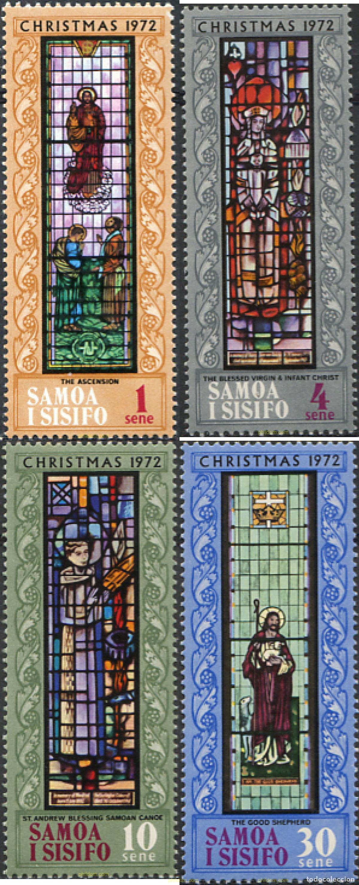 Sellos: 168618 MNH SAMOA 1972 NAVIDAD - Foto 1