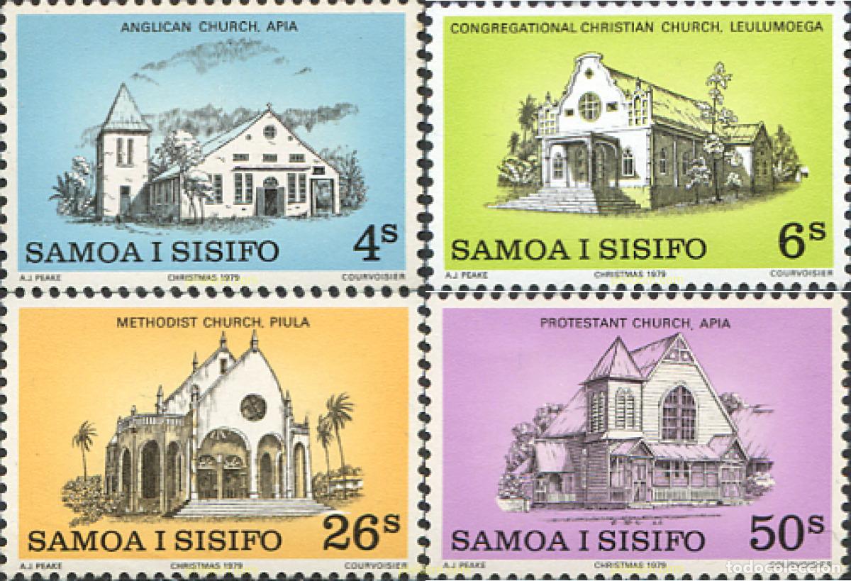 Sellos: 169096 MNH SAMOA 1979 NAVIDAD - Foto 1