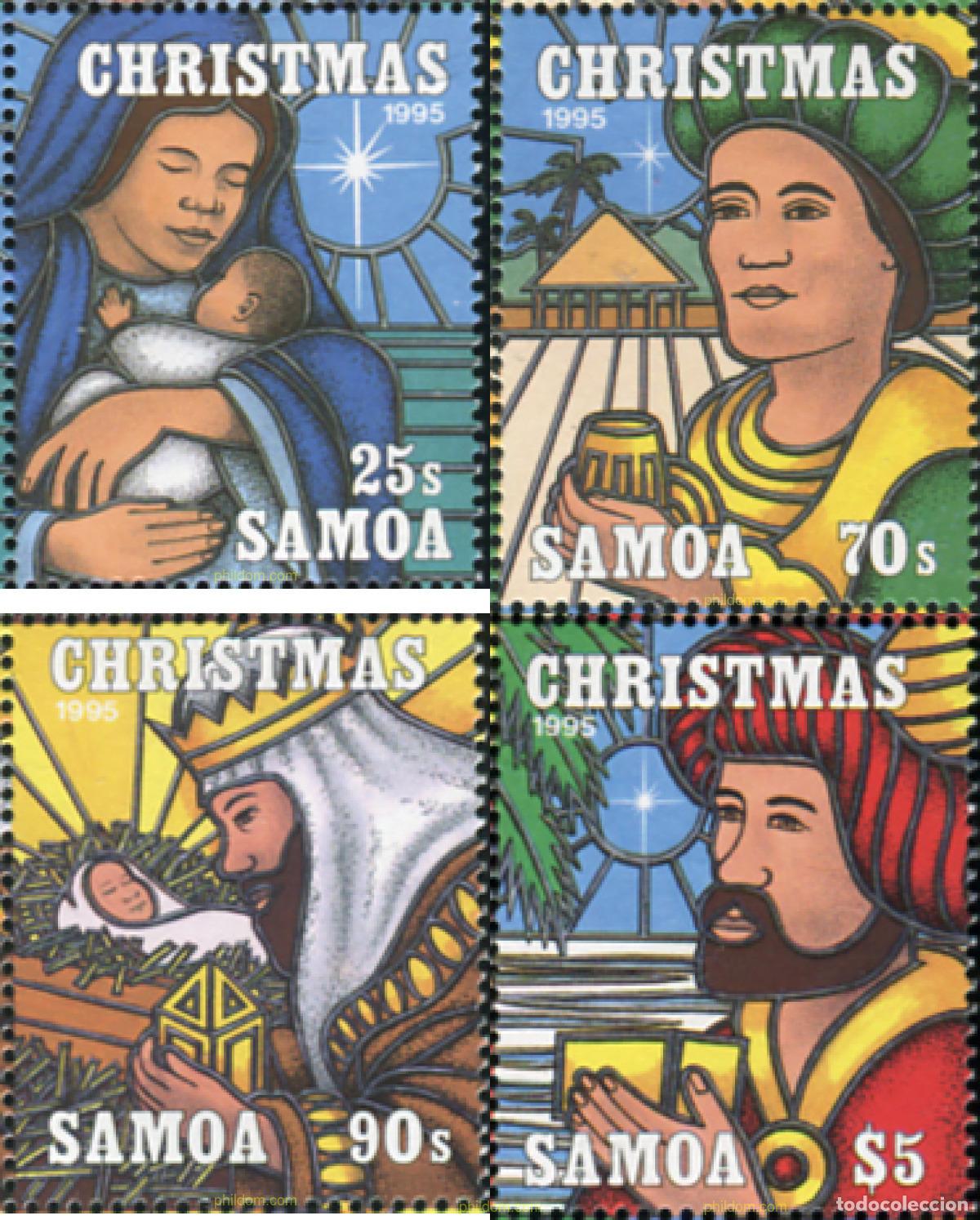 Sellos: 169538 MNH SAMOA 1995 NAVIDAD - Foto 1