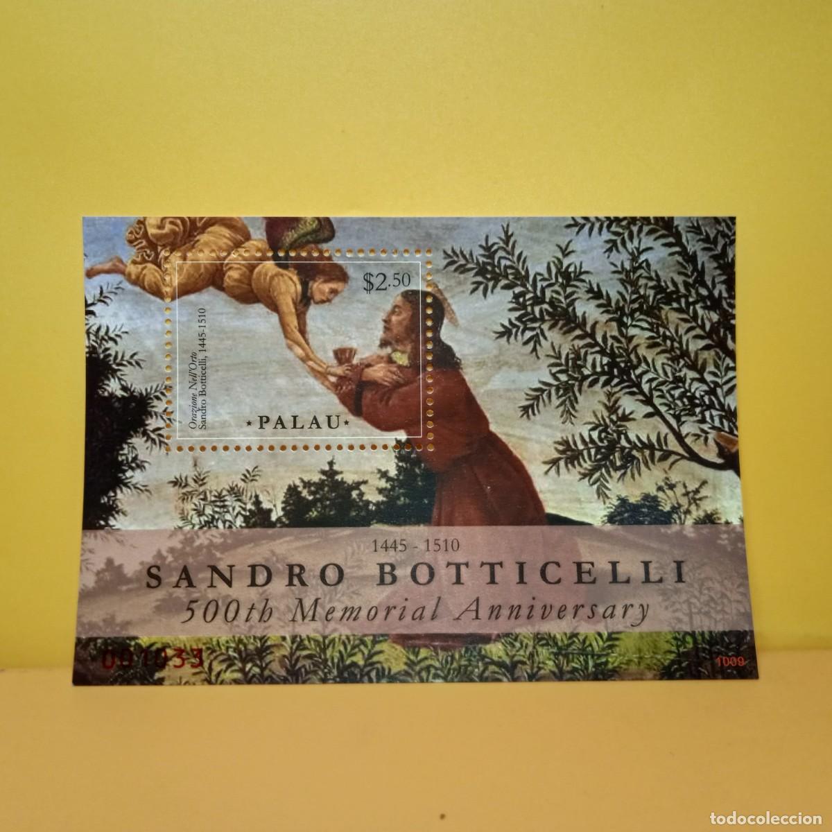 Sellos: BLOQUE SELLOS; PALAU: SANDRO BOTTICELLI - Foto 1