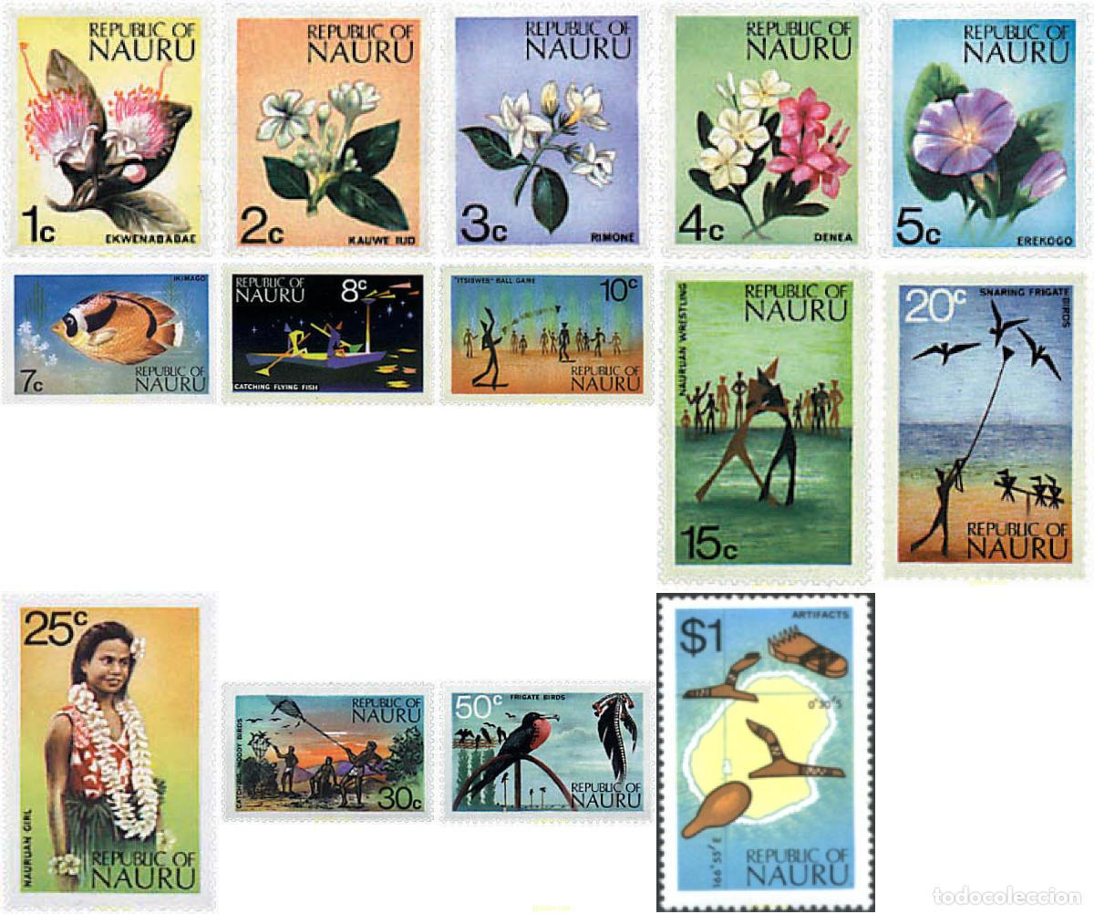 Sellos: 94513 MNH NAURU 1973 MOTIVOS VARIOS