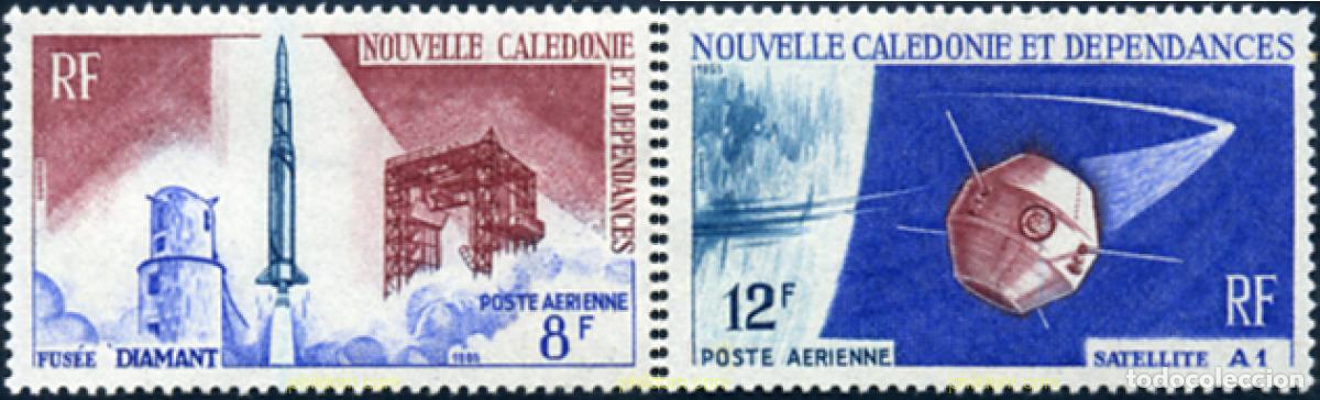 Sellos: 346278 MNH NUEVA CALEDONIA 1966 LANZAMIENTO DEL PRIMER SATELITE FRANCES