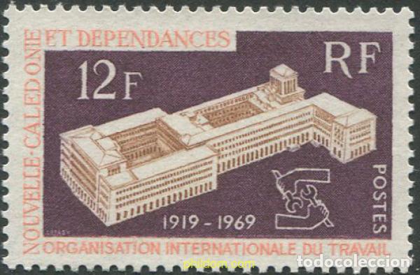 Sellos: 703703 MNH NUEVA CALEDONIA 1969 50 ANIVERSARIO DE LA UNION INTERNACIONAL DEL TRABAJO