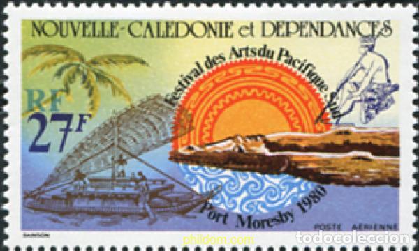 Sellos: 584086 MNH NUEVA CALEDONIA 1980 FESTIVAL DE LAS ARTES EN EL PACIFICO