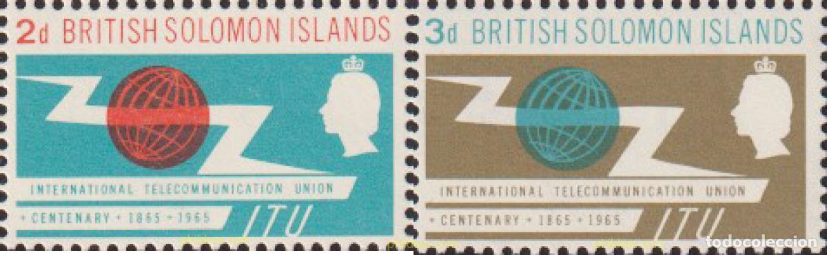 Sellos: 622019 MNH SALOMON 1965 CENTENARIO DE LA UNION INTERNACIONAL DE TELECOMUNICACIONES