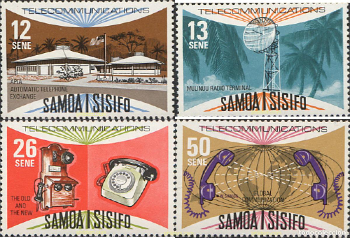 Sellos: 168781 MNH SAMOA 1977 LAS TELECOMUNICACIONES DE SAMOA