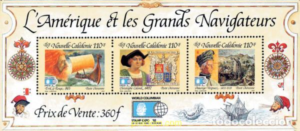 Sellos: 160880 MNH NUEVA CALEDONIA 1992 WORLD COLUMBIAN STAMP EXPO 92