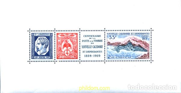 Sellos: 263017 MNH NUEVA CALEDONIA 1960 CENTENARIO DEL CORREO