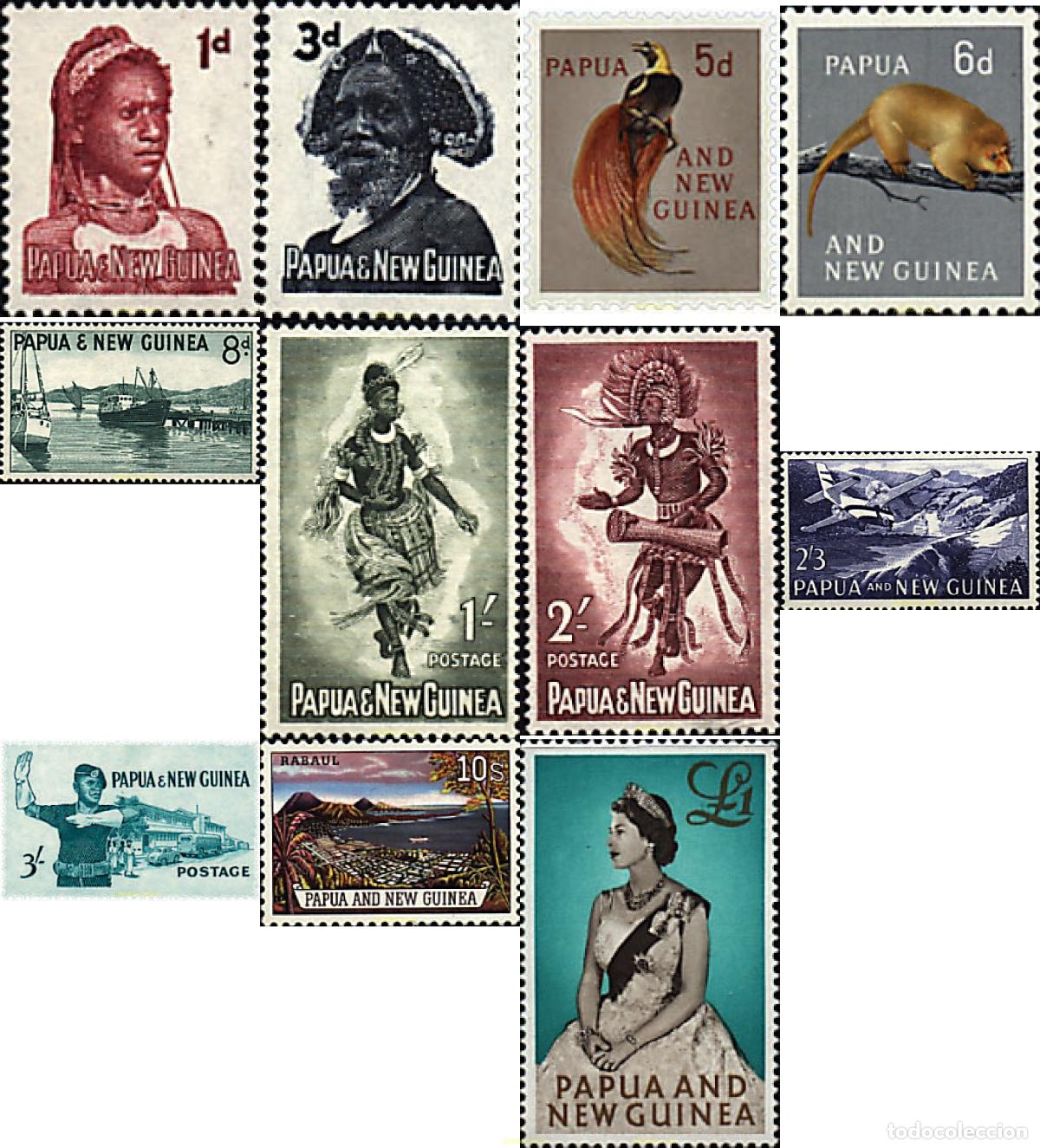 Sellos: 45398 MNH PAPUA NUEVA GUINEA 1961 MOTIVOS VARIOS