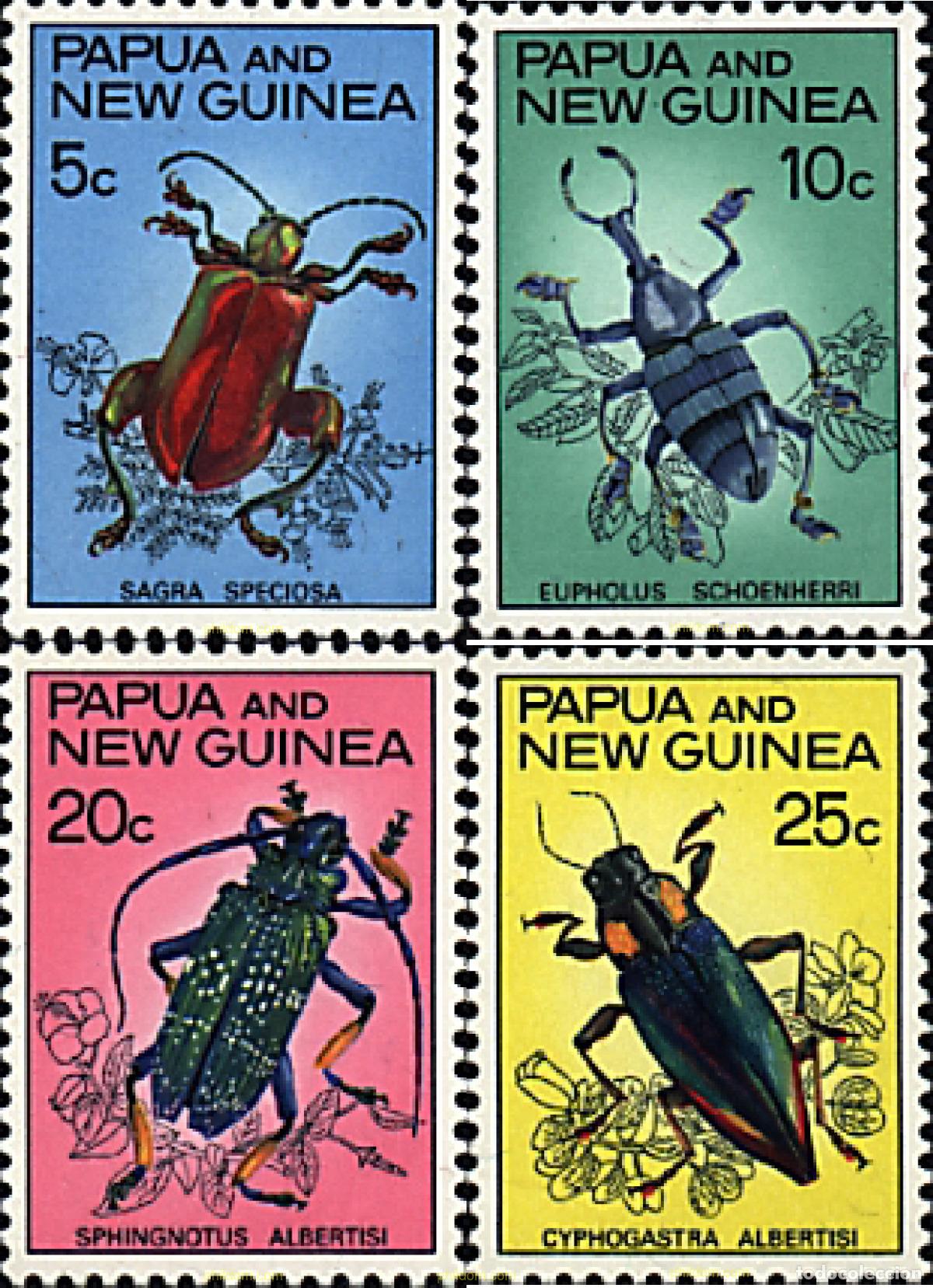 Sellos: 45013 MNH PAPUA NUEVA GUINEA 1967 INSECTOS