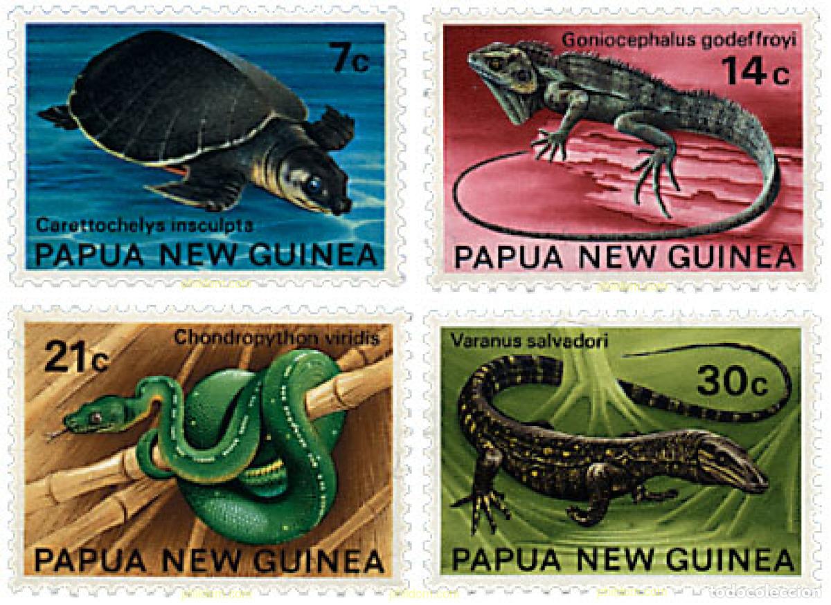 Sellos: 45024 MNH PAPUA NUEVA GUINEA 1972 REPTILES