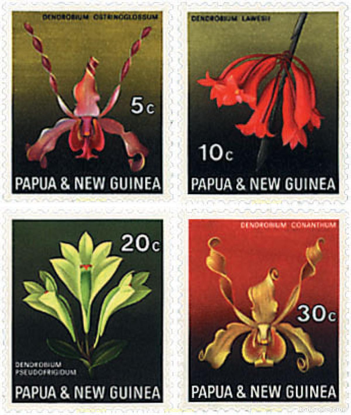 Sellos: 94150 MNH PAPUA NUEVA GUINEA 1969 ORQUIDEAS
