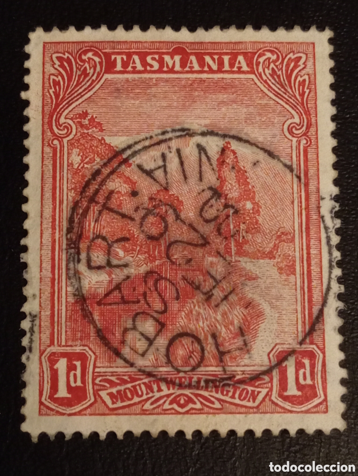 Sellos: 1899 Tasmania 1d Carm&iacute;n &rdquo;Mount Wellington&rdquo; - Cat Scott #87 / SG #231