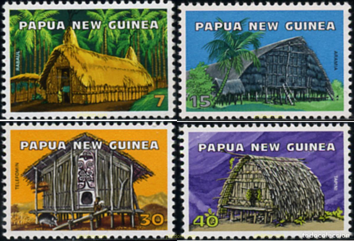 Sellos: 350191 MNH PAPUA NUEVA GUINEA 1976 CABA&Ntilde;AS TIPICAS