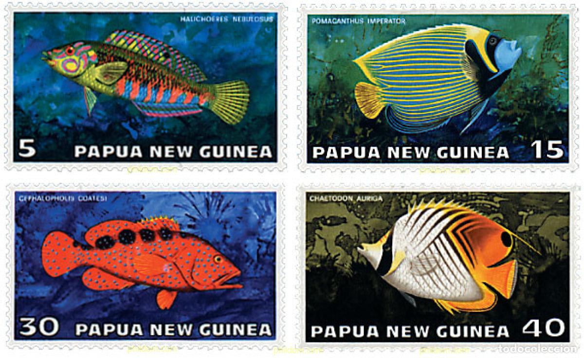 Sellos: 45041 MNH PAPUA NUEVA GUINEA 1976 PECES TROPICALES