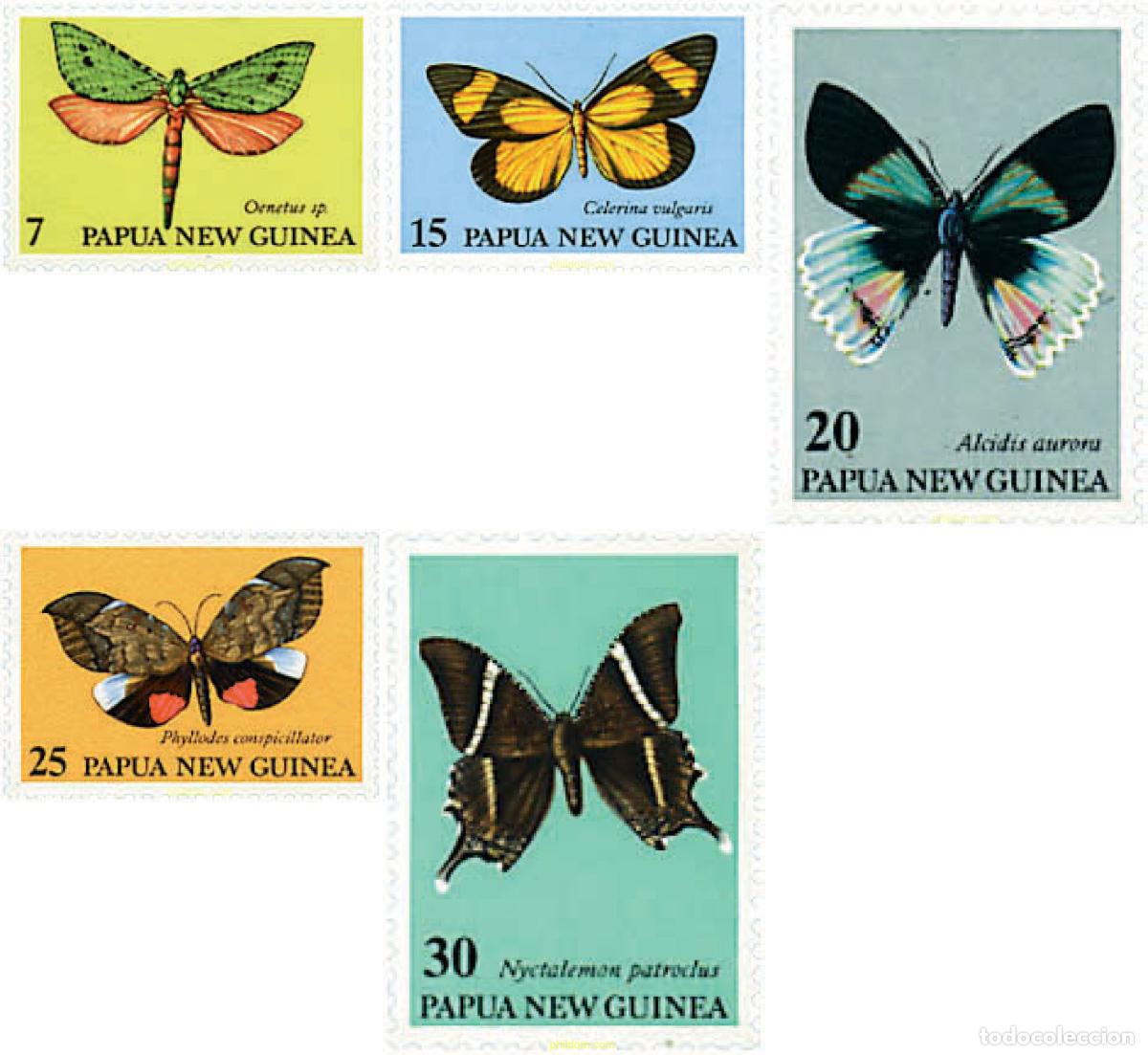 Sellos: 77979 MNH PAPUA NUEVA GUINEA 1979 MARIPOSAS NOCTURNAS