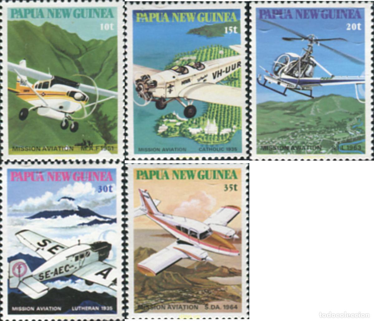 Sellos: 350198 MNH PAPUA NUEVA GUINEA 1981 AVIONES
