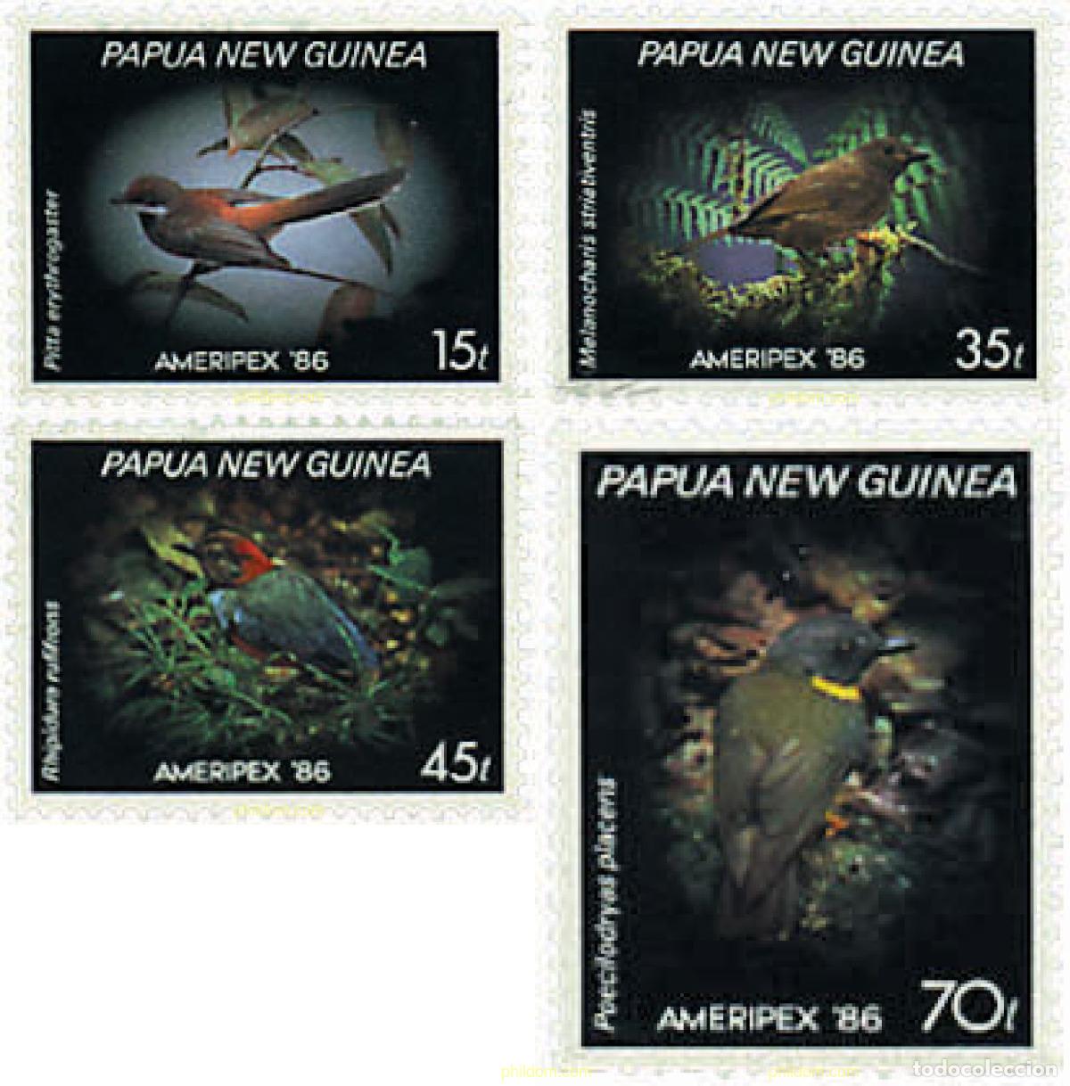 Sellos: 45069 MNH PAPUA NUEVA GUINEA 1986 AMERIPEX 86. EXPOSICION FILATELICA INTERNACIONAL