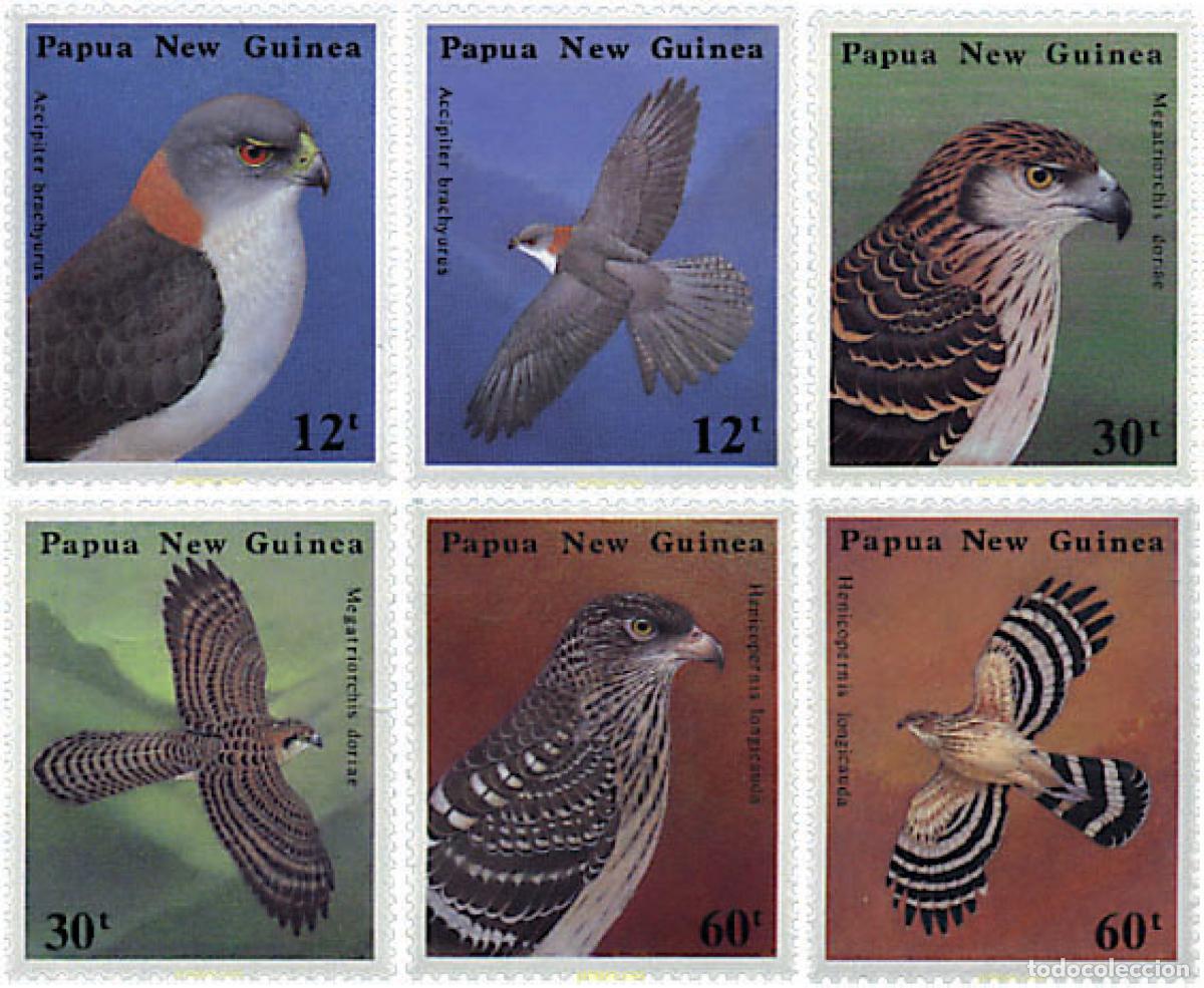 Sellos: 45066 MNH PAPUA NUEVA GUINEA 1985 PAJAROS DE PRESA