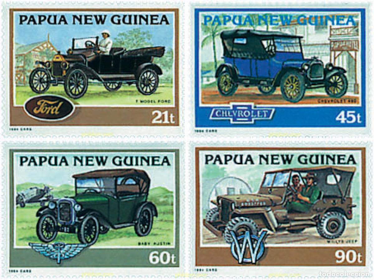Sellos: 46298 MNH PAPUA NUEVA GUINEA 1994 HISTORIA DEL AUTOMOVIL