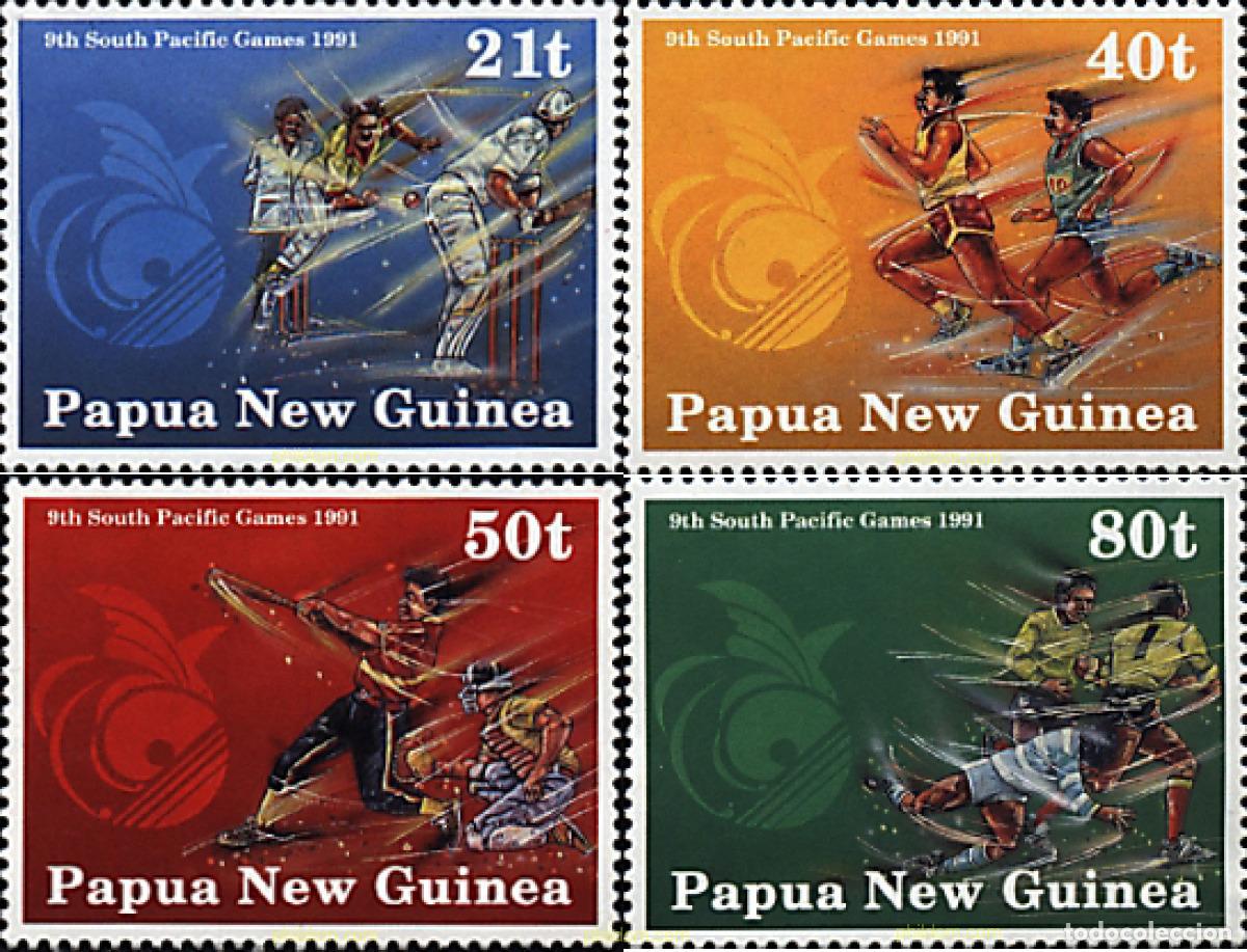 Sellos: 45083 MNH PAPUA NUEVA GUINEA 1991 9 JUEGOS DEPORTIVOS DEL PACIFICO SUR