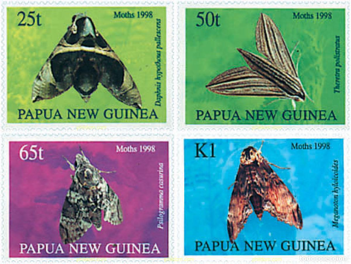 Sellos: 76767 MNH PAPUA NUEVA GUINEA 1998 MARIPOSAS NOCTURNAS