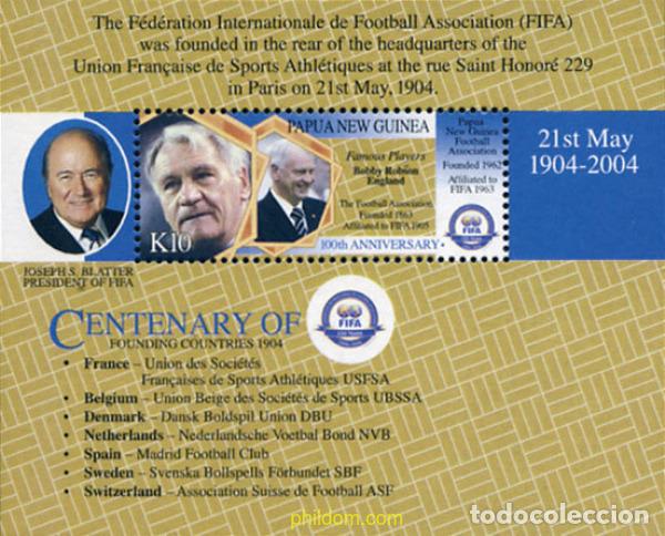 Sellos: 157467 MNH PAPUA NUEVA GUINEA 2004 CENTENARIO DE LA FIFA