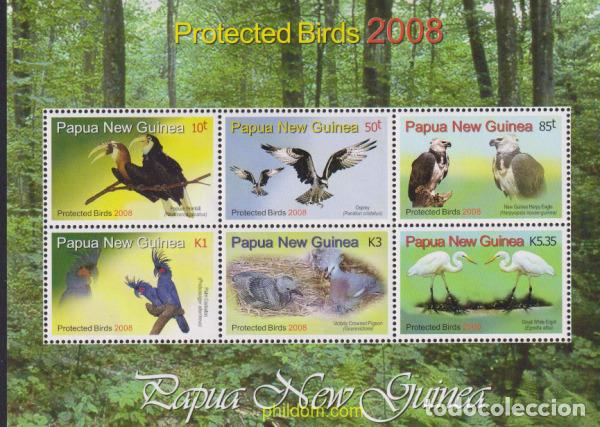 Sellos: 621788 MNH PAPUA NUEVA GUINEA 2008 AVES PROTEJIDAS