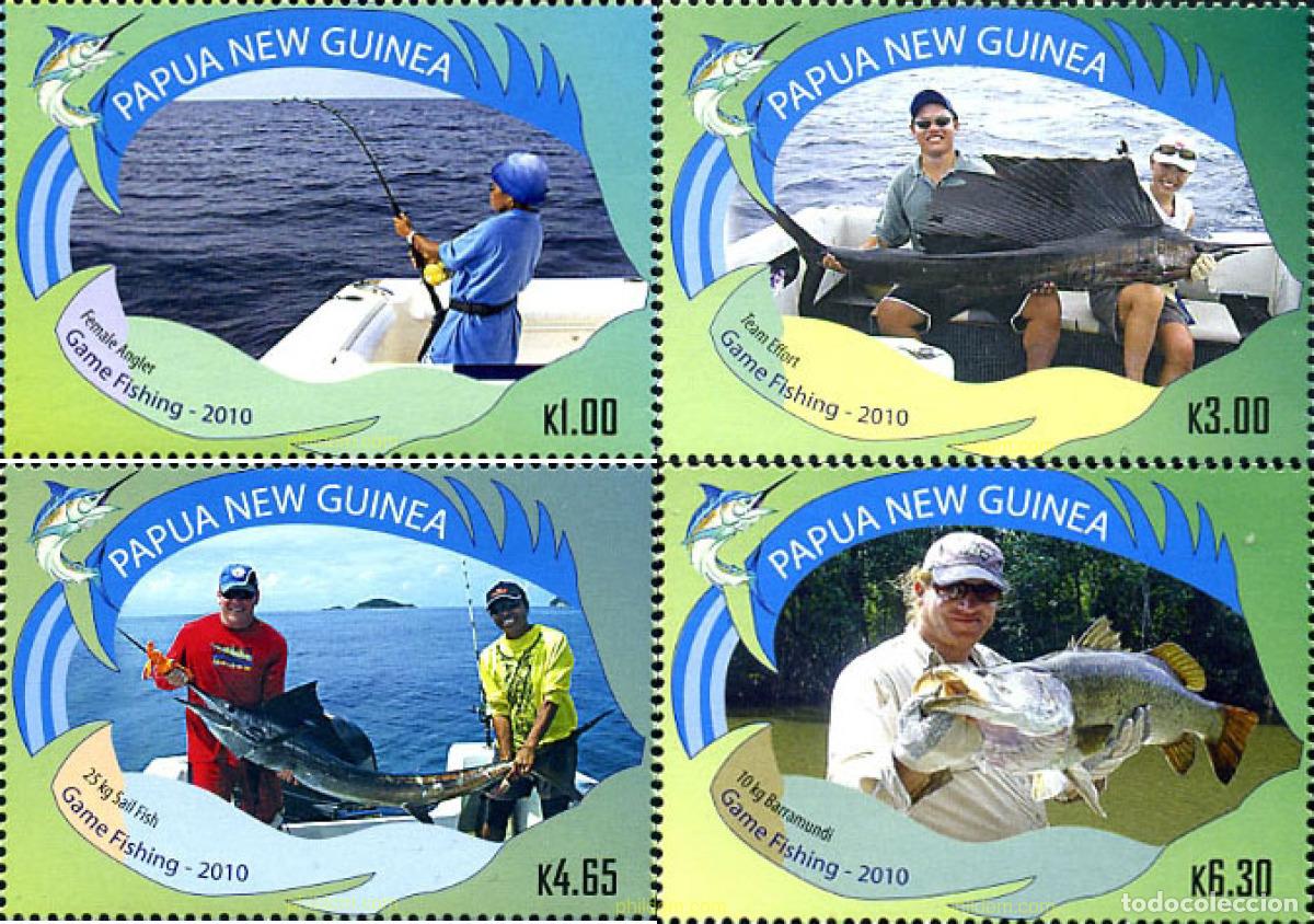 Sellos: 255099 MNH PAPUA NUEVA GUINEA 2010 PESCA DEPORTIVA