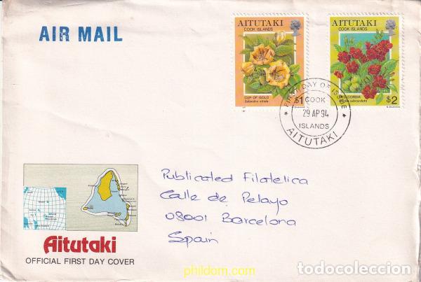 Sellos: 775507 USED AITUTAKI 1994 FLORES TROPICALES