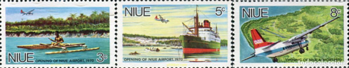 Sellos: 124054 MNH NIUE 1970 AEROPUERTO